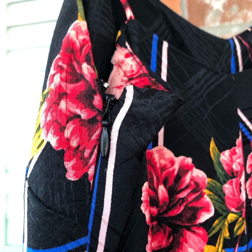 Topshop Check Floral Jumpsuit size 2 - Picture 10 of 12